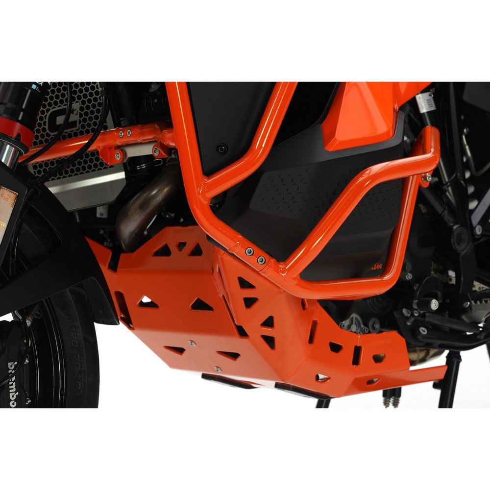 Cubrecárter de aluminio Crosspro KTM 1290 Super Adventure R / S 21-25 naranja