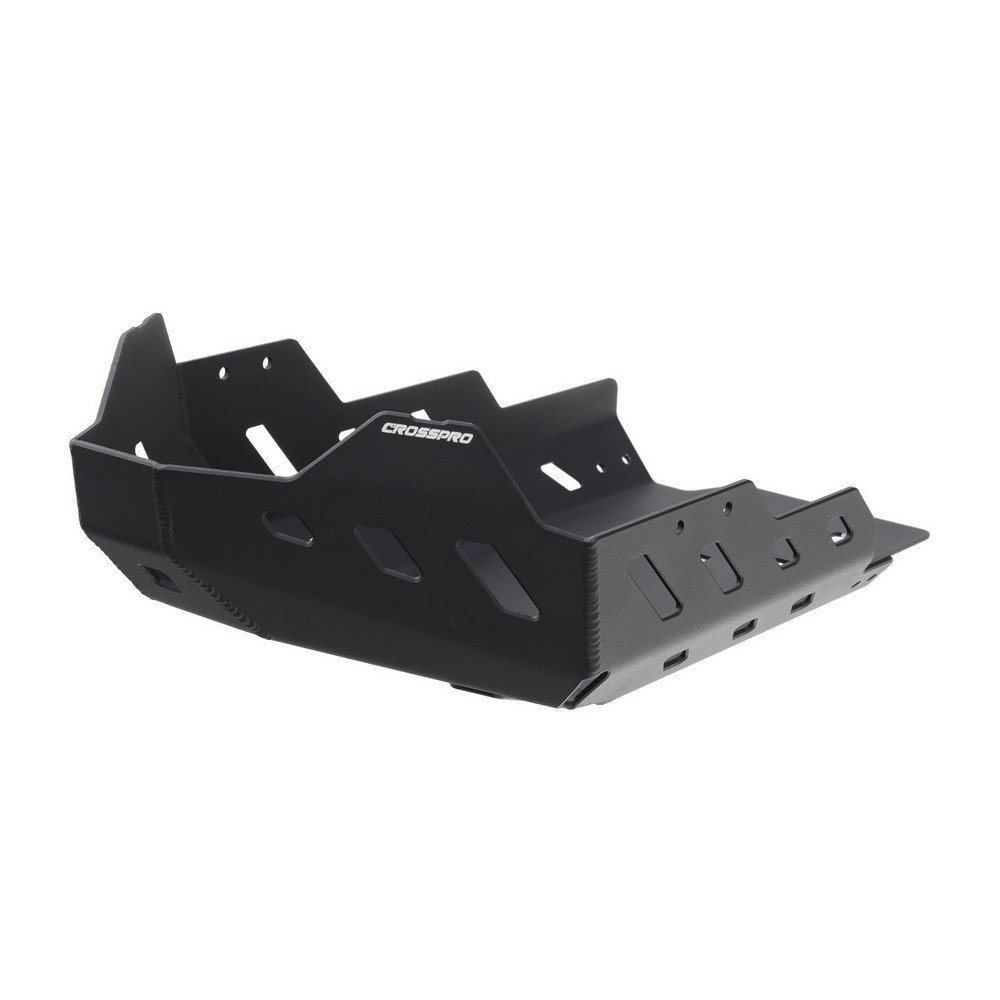 Cubrecárter de aluminio Crosspro Suzuki DL1000 V-strom 17-19 negro texturizado