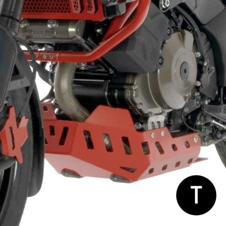 Cubrecárter de aluminio Crosspro Suzuki DL1050 V-strom 20-24 negro texturizado