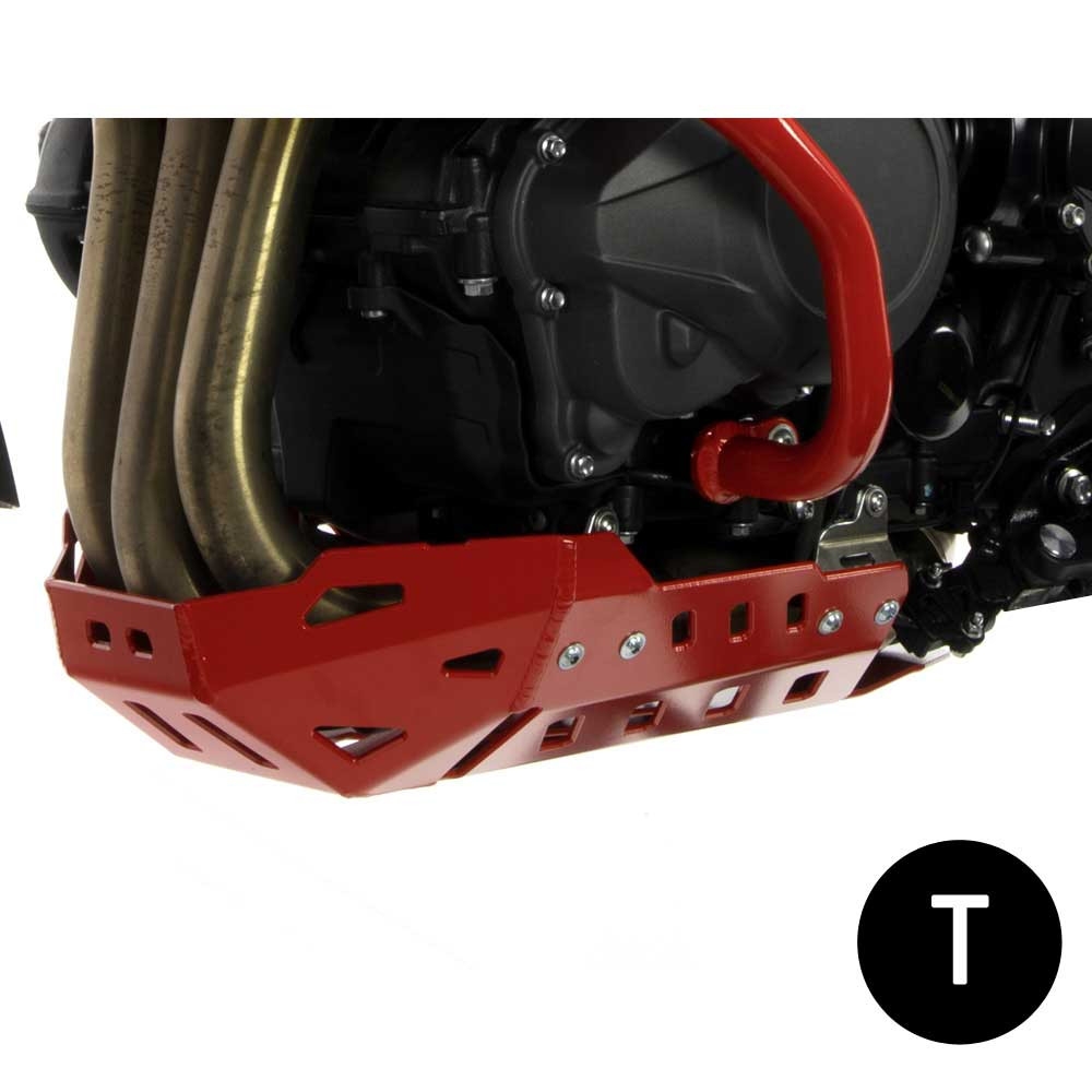 Cubrecárter de aluminio Crosspro Triumph Tiger 1200XCA 18-19 negro texturizado