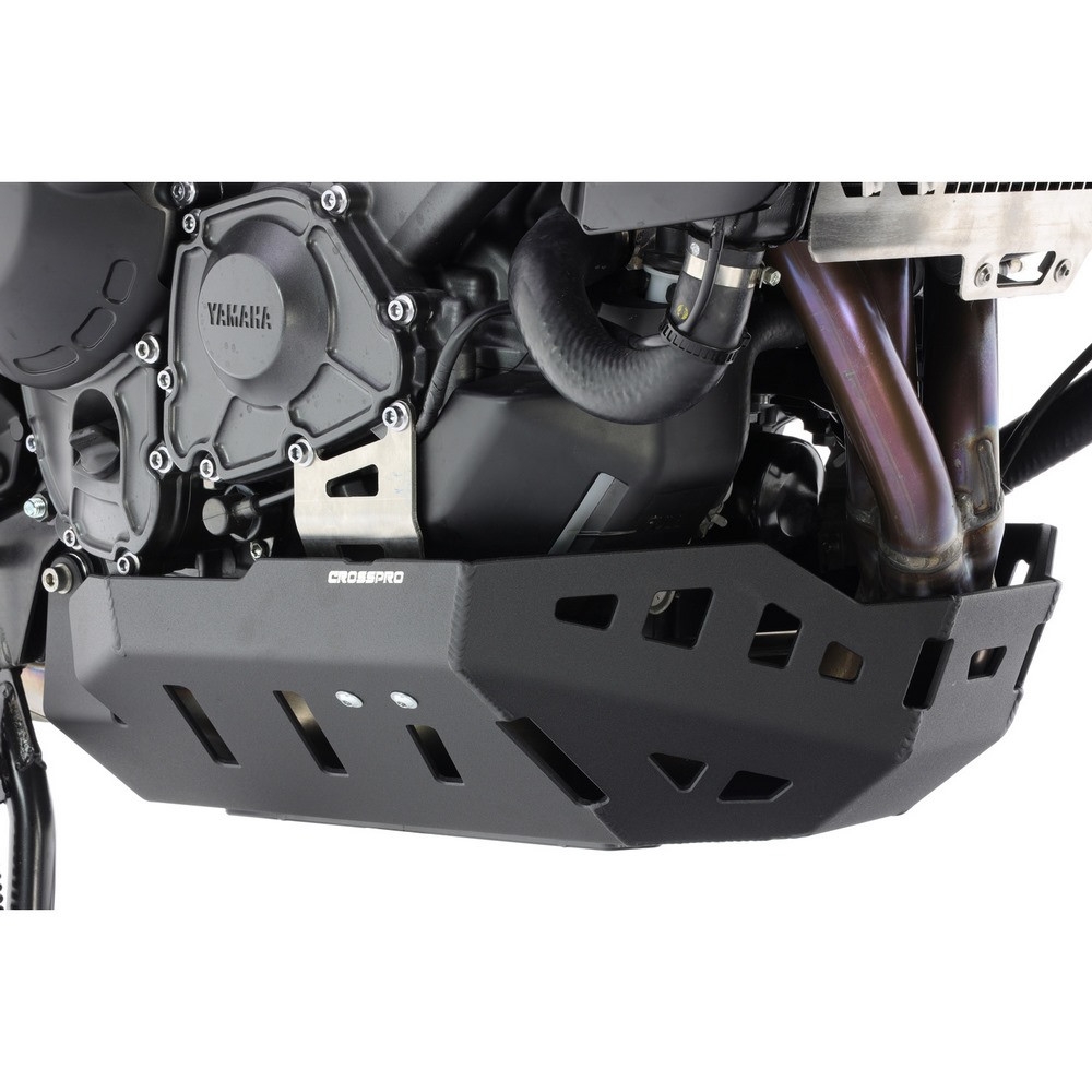 Cubrecárter de aluminio Crosspro Yamaha Tracer 900 negro texturizado