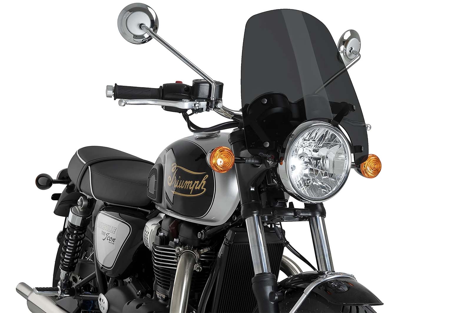 Cúpula Puig 22454F New Generation Touring Triumph Bonneville T120 Black 2025 Ahumado oscuro
