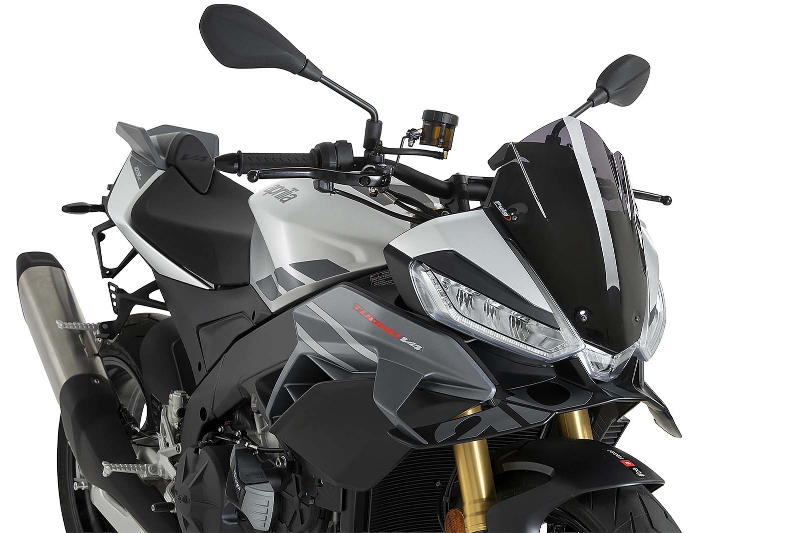 Cúpula Puig 22897F Sport Aprilia Tuono V4 2025-2026 Ahumado oscuro