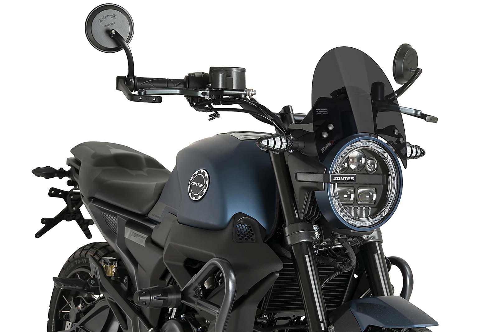 Cúpula Puig 22967J New Generation Sport Zontes Scrambler 125X Negro mate