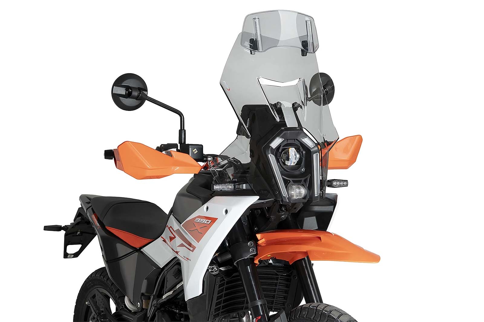 Cúpula Puig 23150H Touring con visera KTM 390 Adventure X / R 25 Ahumado claro
