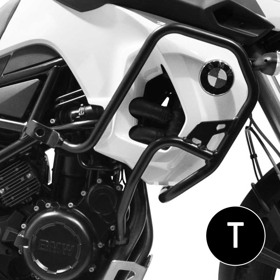 Defensas de carenado Crosspro BMW F800GS 07-16 negro texturizado