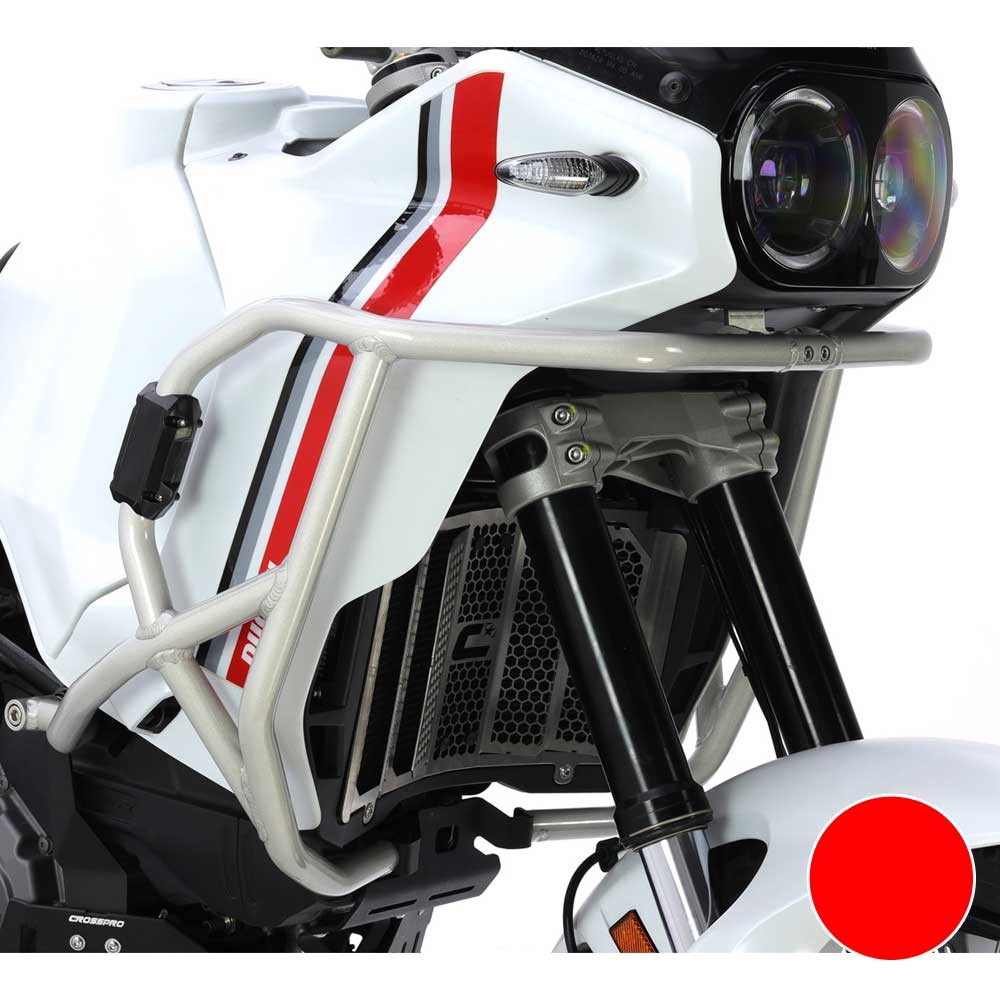 Defensas de carenado Crosspro Ducati DesertX 22-24 rojo