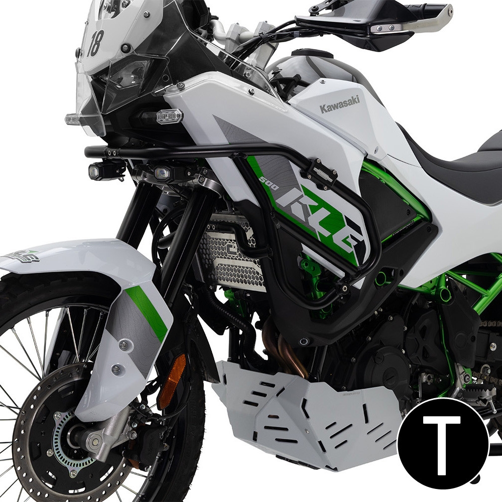Defensas de carenado Crosspro Kawasaki KLE 500 / KLE 500 SE 26 negro texturizado