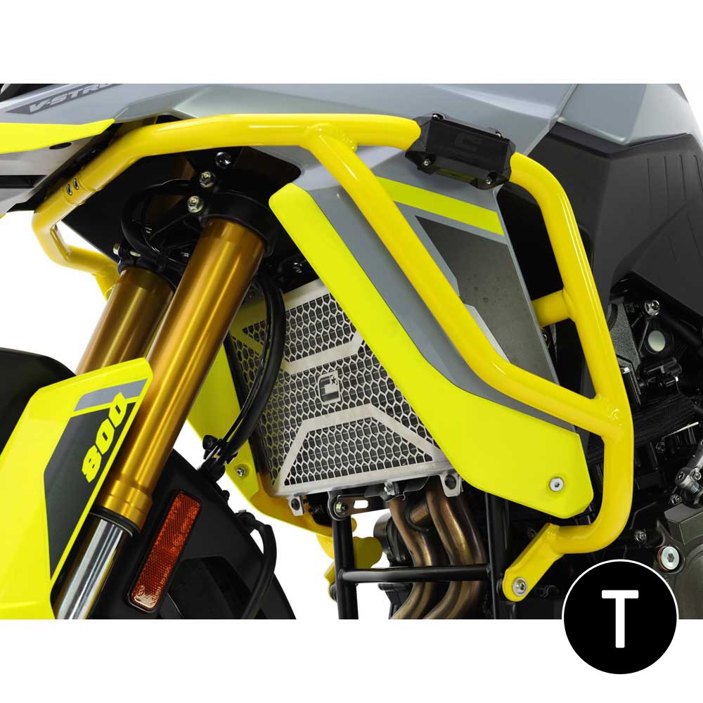Defensas de carenado Crosspro Suzuki de 800 V-strom 23-24 negro texturizado