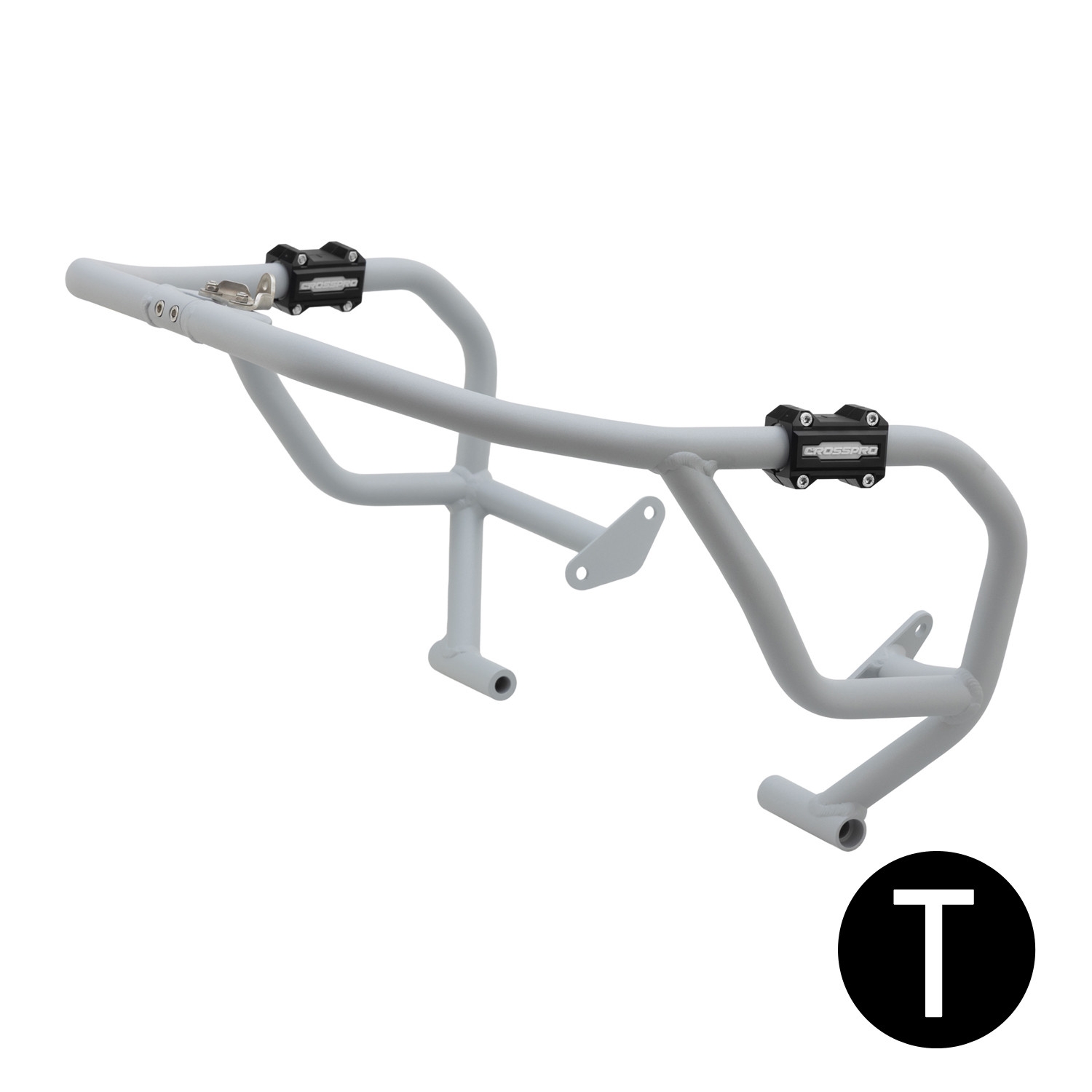 Defensas de carenado Crosspro Yamaha Tracer 7 / GT 25 negro texturizado