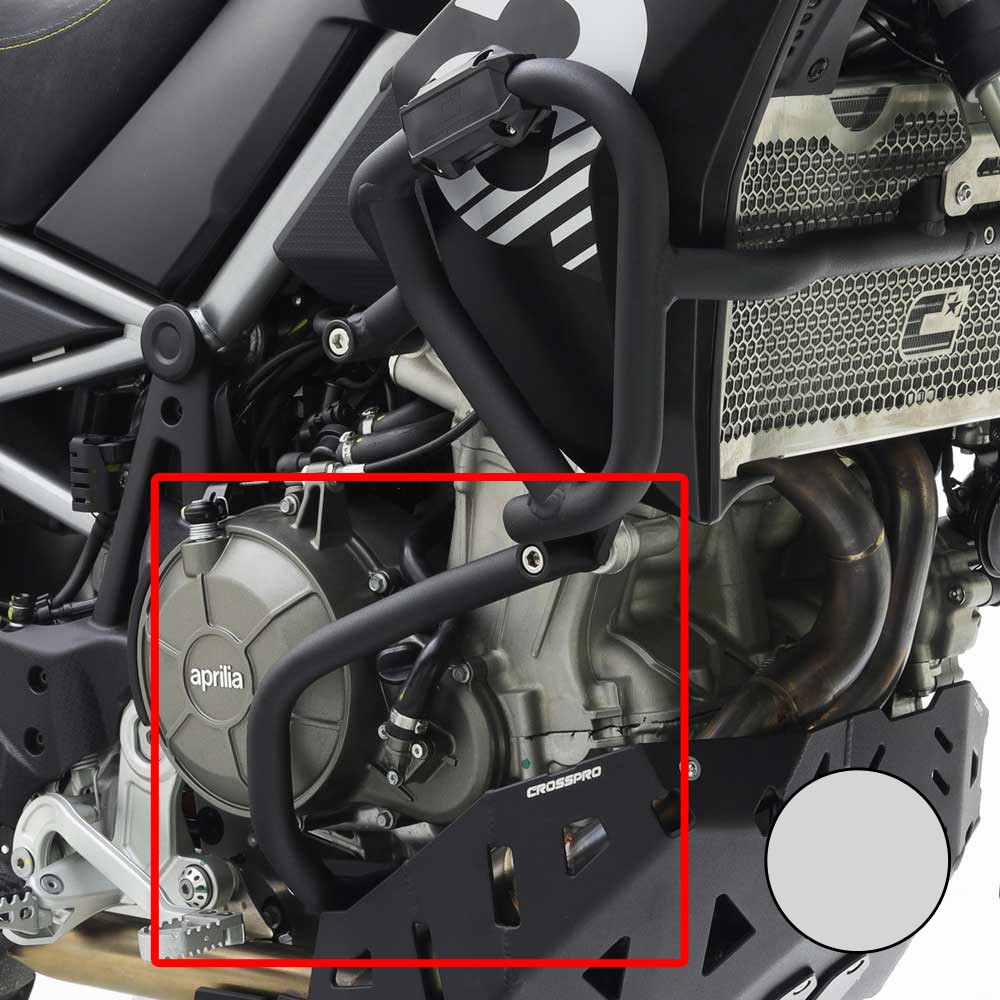 Defensas de motor Crosspro Aprilia Tuareg 660 22-25 / Rally 25 plata