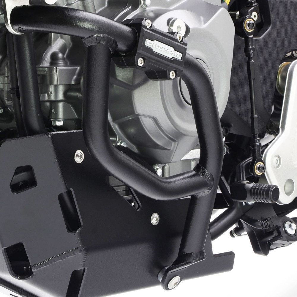 Defensas de motor Crosspro CF Moto MT 450 24 negro texturizado
