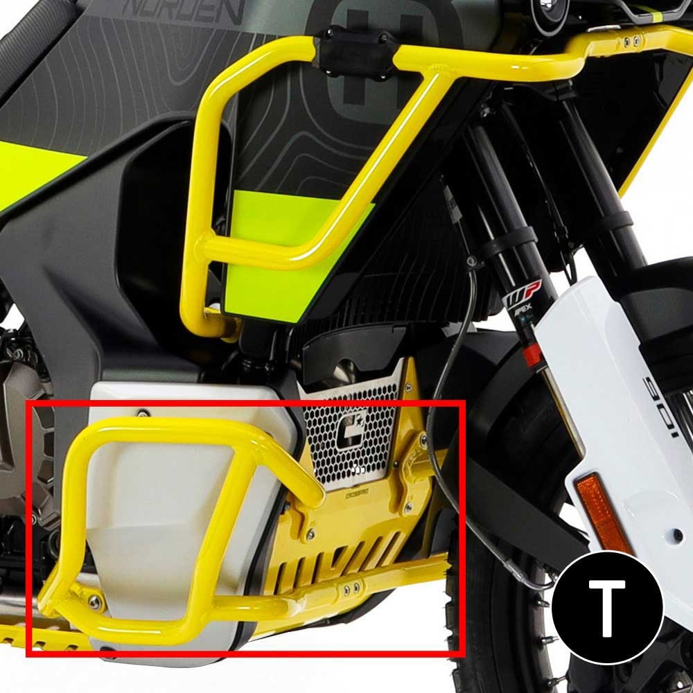 Defensas de motor Crosspro Husqvarna Norden 901 22-25 negro texturizado