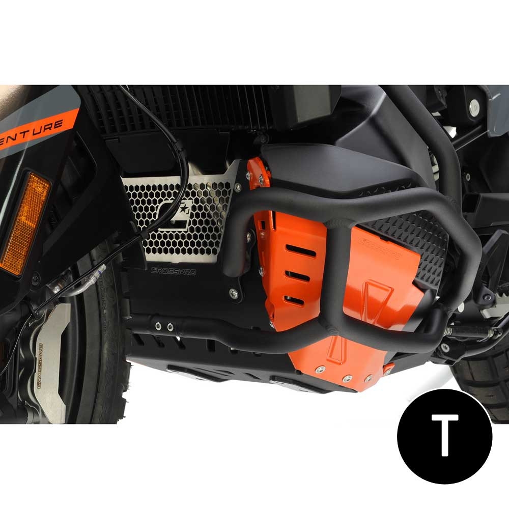 Defensas de motor Crosspro KTM 790 Adventure negro texturizado
