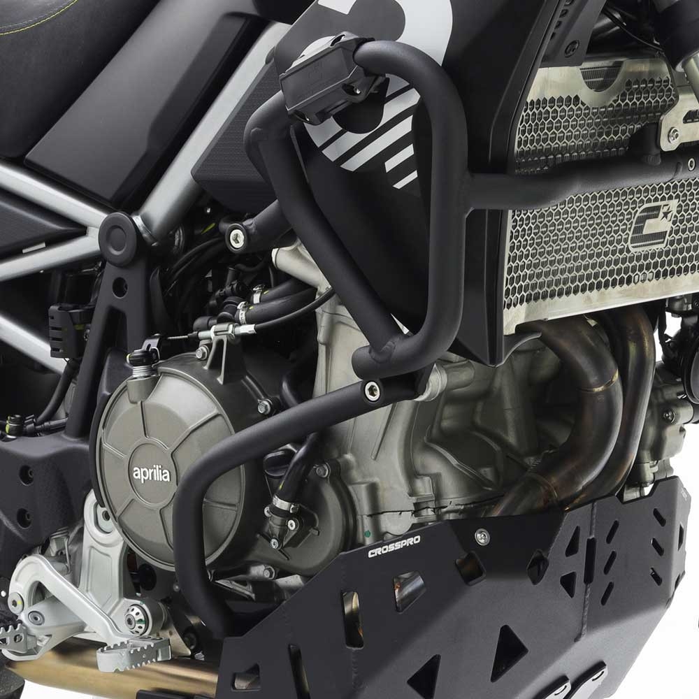 Defensas de motor y carenado Crosspro Aprilia Tuareg 660 22-25 negro texturizado