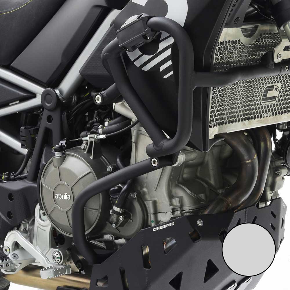 Defensas de motor y carenado Crosspro Aprilia Tuareg 660 22-25 / Rally 25 plata