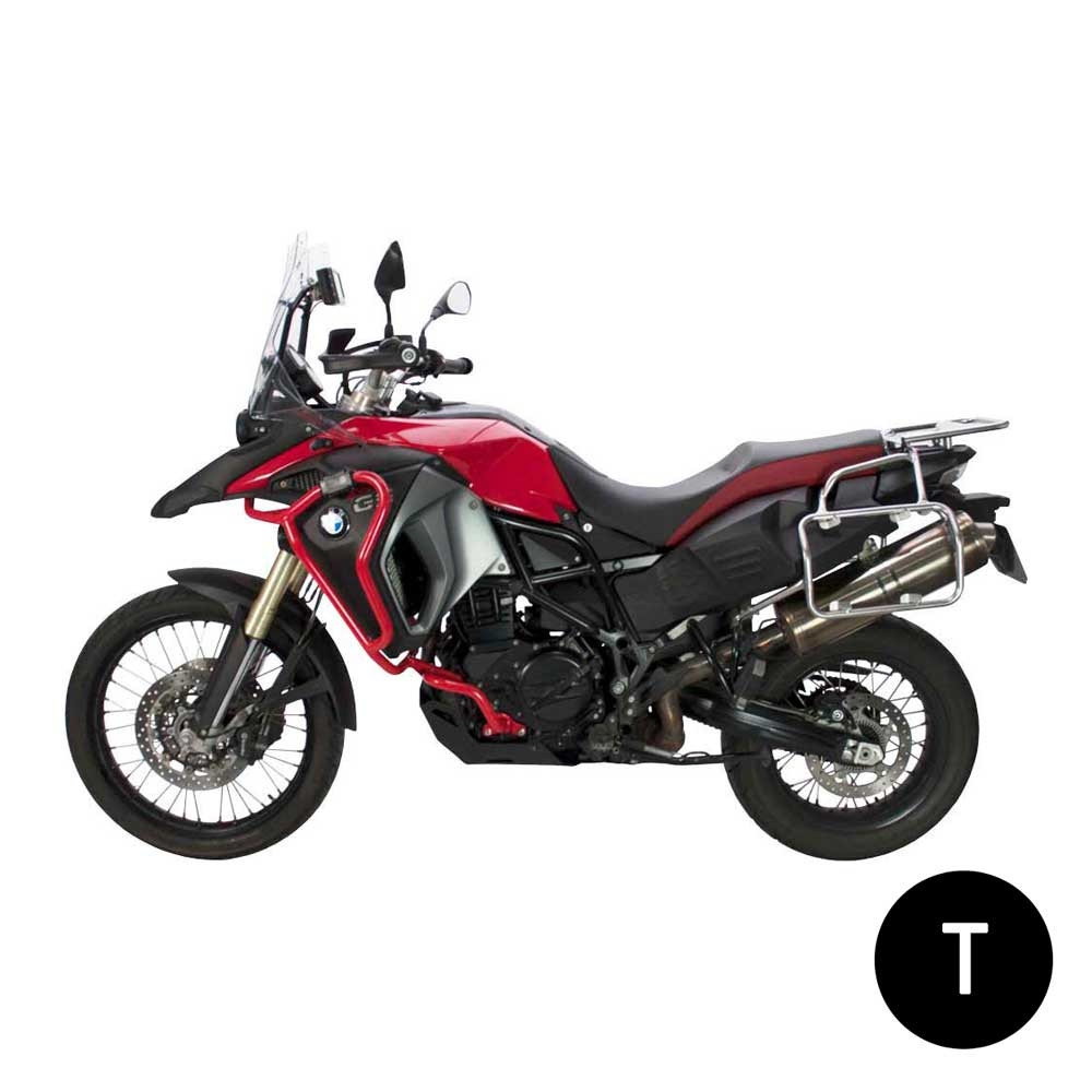 Defensas de motor y carenado Crosspro BMW F800GS Adventure 12-18 negro texturizado