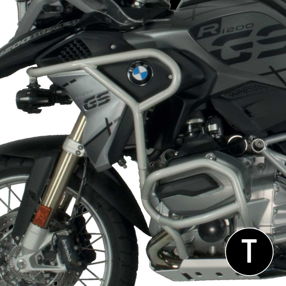 Defensas de motor y carenado Crosspro BMW R1200GS 17 negro texturizado