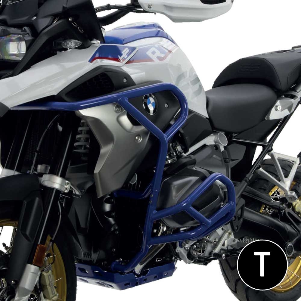 Defensas de motor y carenado Crosspro BMW R1250GS 19-24 negro texturizado