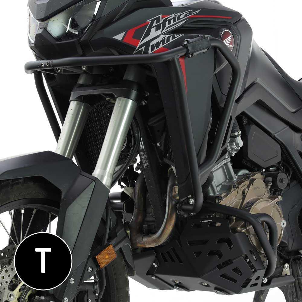 Defensas de motor y carenado Crosspro Honda CRF1100L Africa Twin 20-23 negro