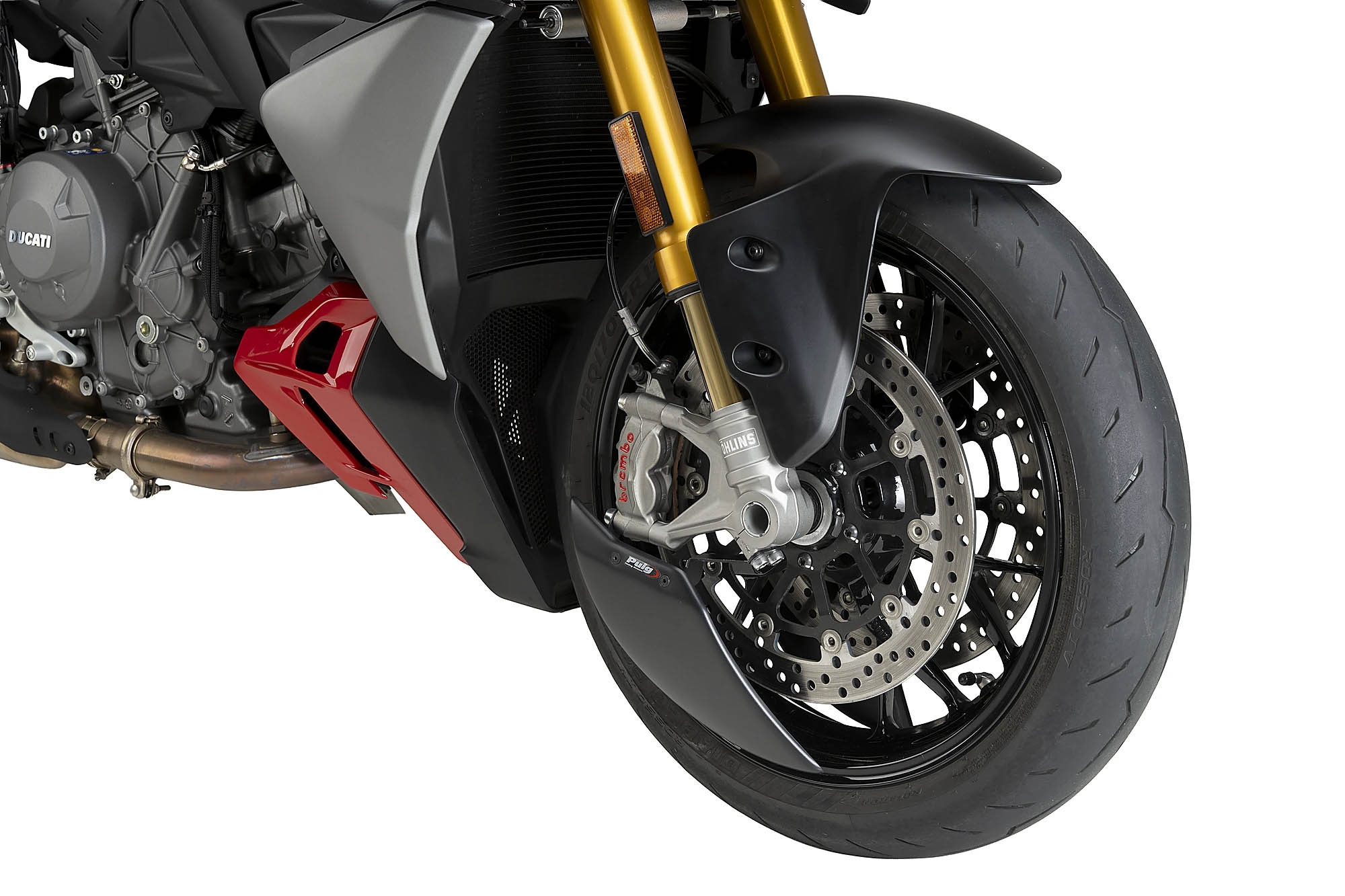 Deflector Aero rueda Puig 22742J Ducati Streetfighter V2 2025-2026 Negro mate