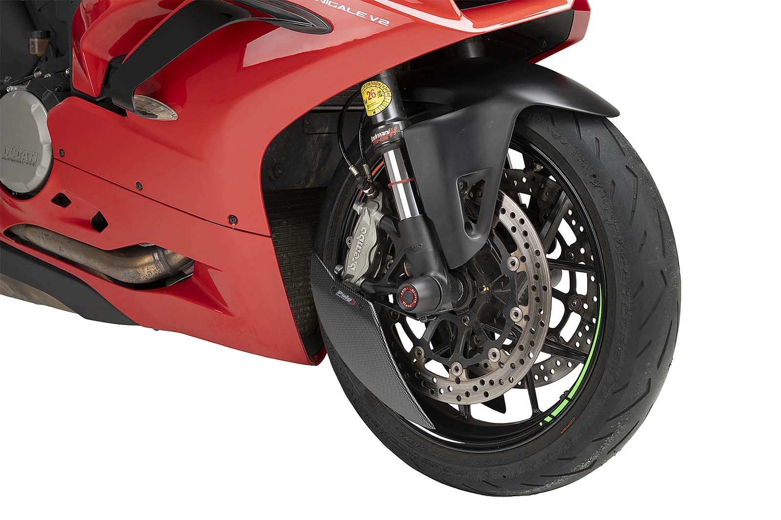 Deflector Puig 22665C Aero Rueda Ducati Panigale V2 / V4 20-2024 Símil carbono
