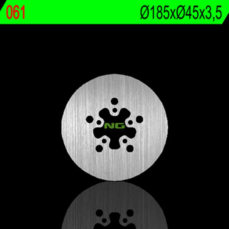 Disco de freno NG 061 185 x 3,5 mm trasero fijo