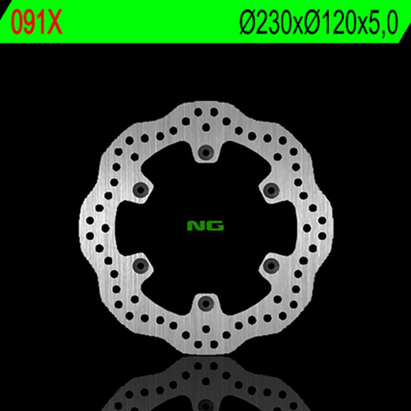 Disco de freno NG 091X 230 x 5 mm trasero ondulado
