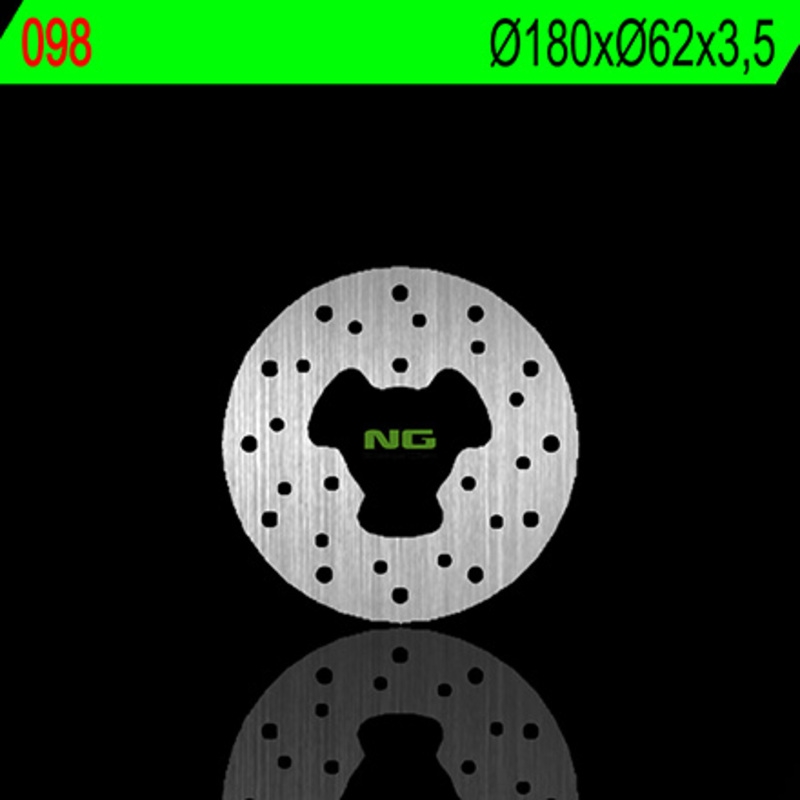 Disco de freno NG 098 180 x 3,5 mm trasero fijo
