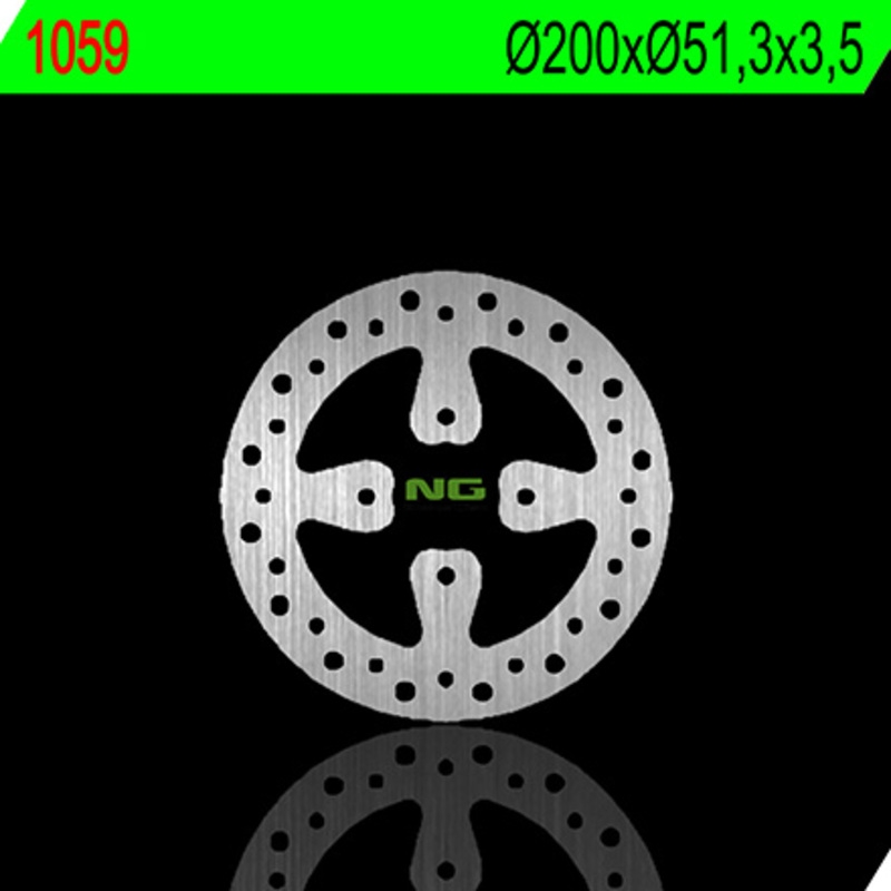 Disco de freno NG 1059 200 x 3,5 mm trasero fijo