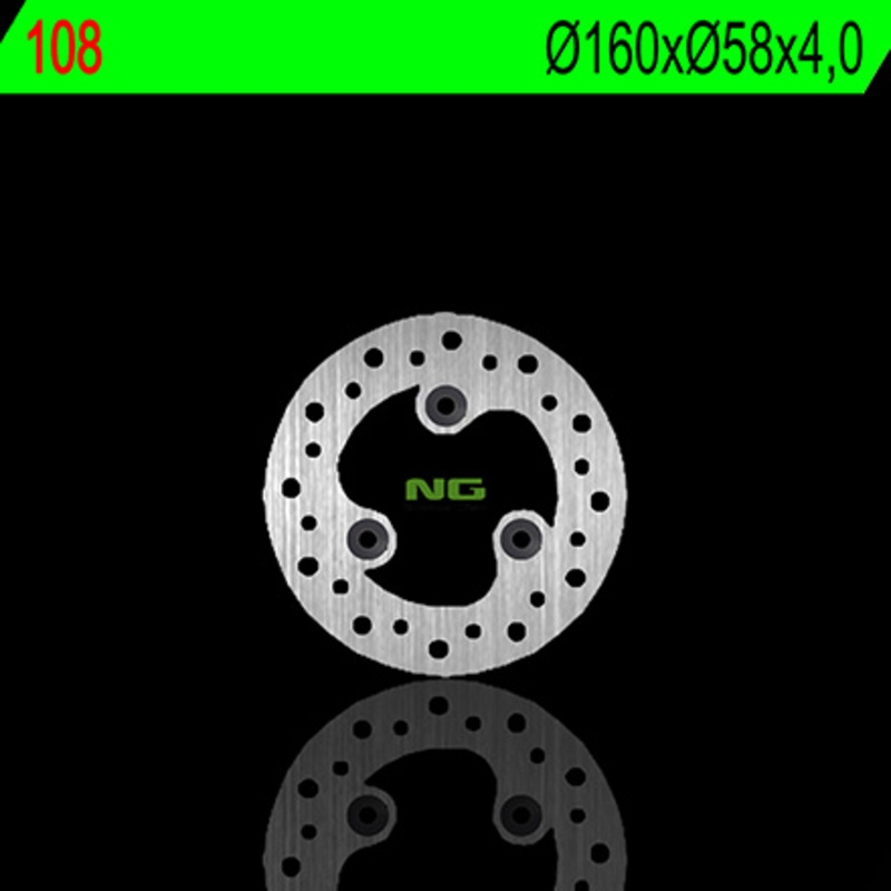 Disco de freno NG 108 160 x 4 mm delantero fijo