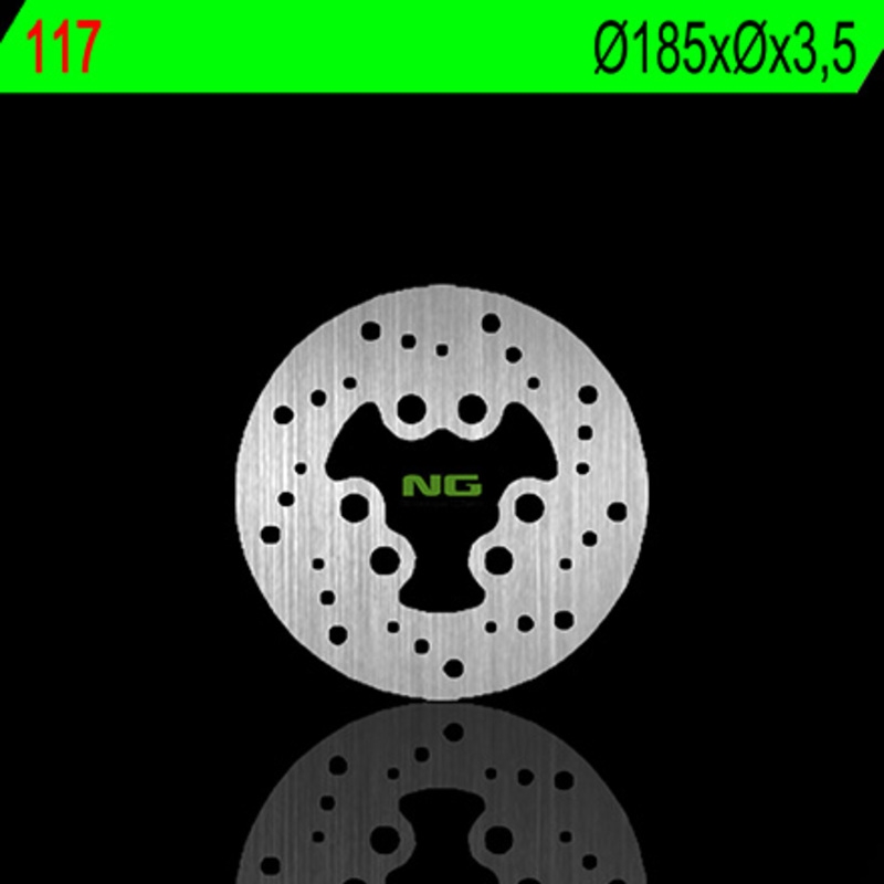 Disco de freno NG 117 185 x 3,5 mm trasero fijo