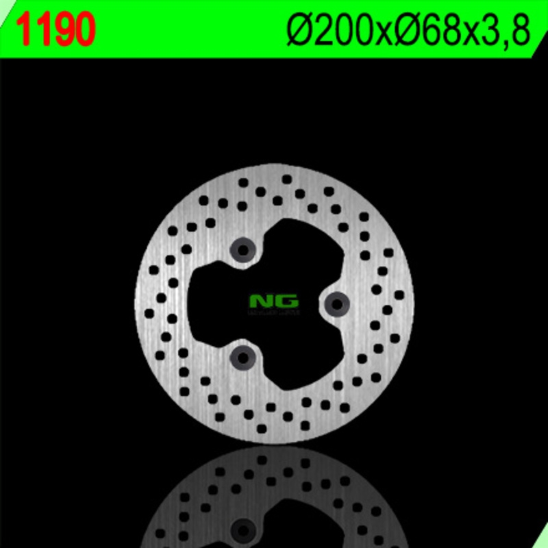 Disco de freno NG 1190 200 x 3,75 mm trasero fijo