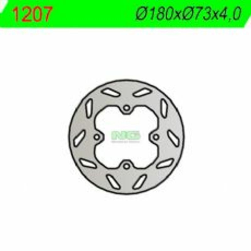 Disco de freno NG 1207 180 x 4 mm delantero fijo