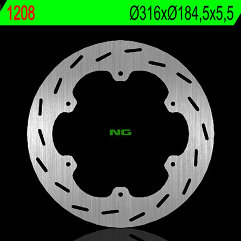 Disco de freno NG 1208 316 x 5,5 mm trasero fijo