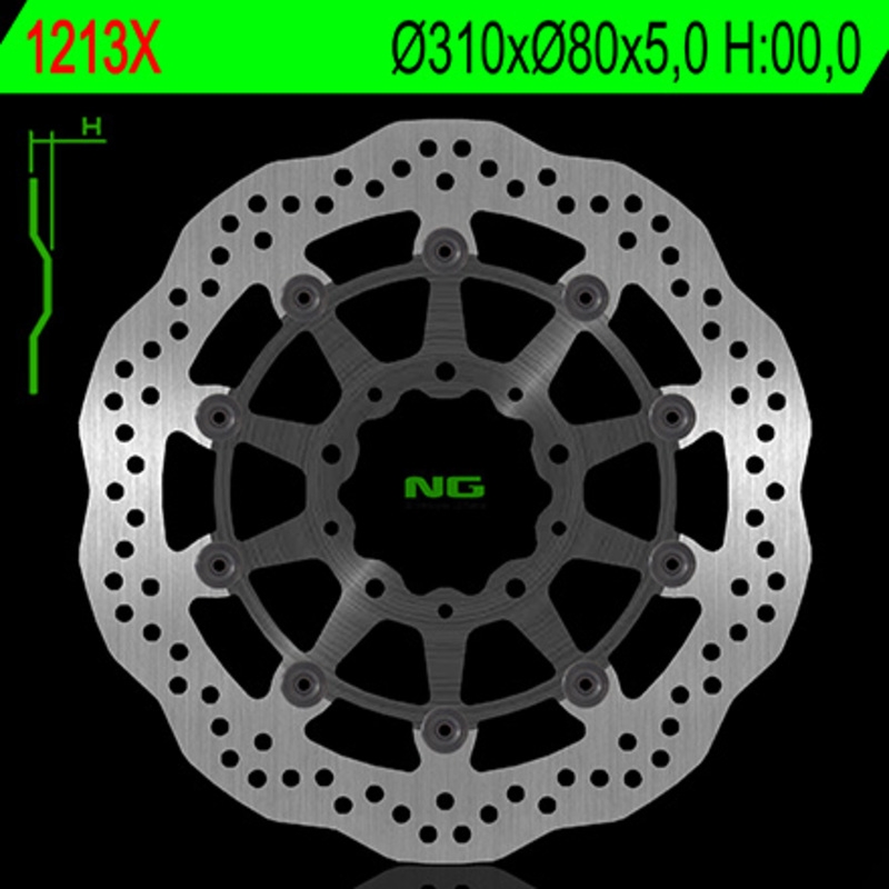 Disco de freno NG 1213X 310 x 5 mm delantero