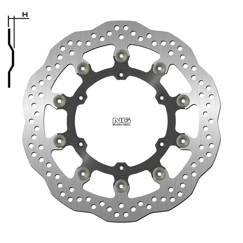 Disco de freno NG 1224XG 310 x 5 mm delantero
