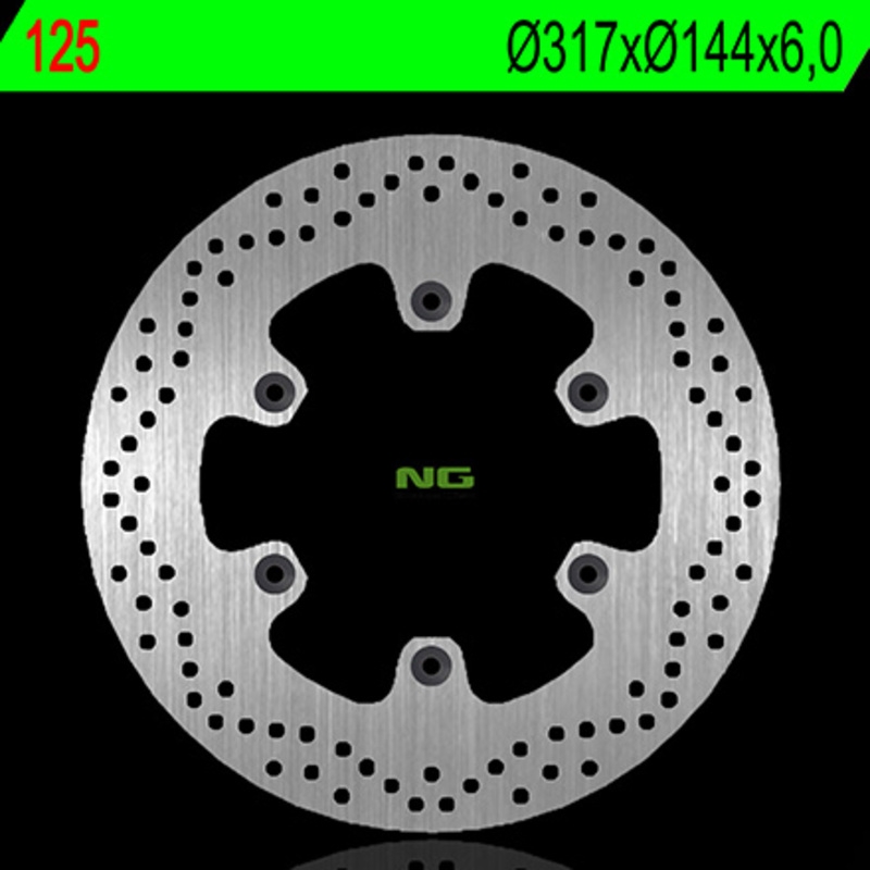 Disco de freno NG 125 Ø 6/317 · -/6 mm fijo