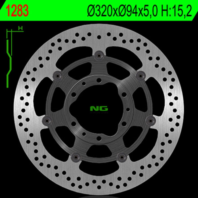 Disco de freno NG 1283 flotante