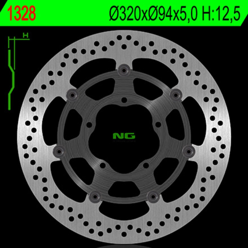 Disco de freno NG 1328 flotante