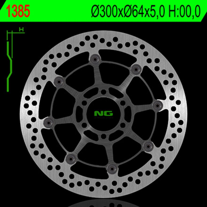 Disco de freno NG 1385 300 x 5 mm delantero flotante