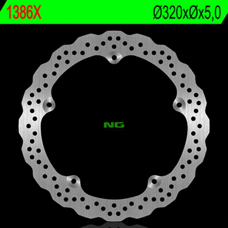 Disco de freno NG 1386X 320 x 5 mm delantero ondulado
