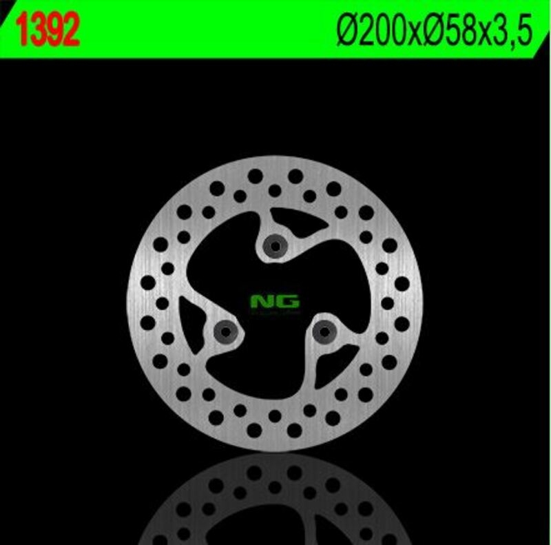Disco de freno NG 1392 200 x 3,5 mm delantero fijo