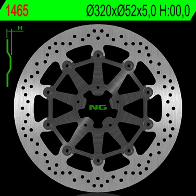 Disco de freno NG 1465 320 x 5 mm delantero flotante