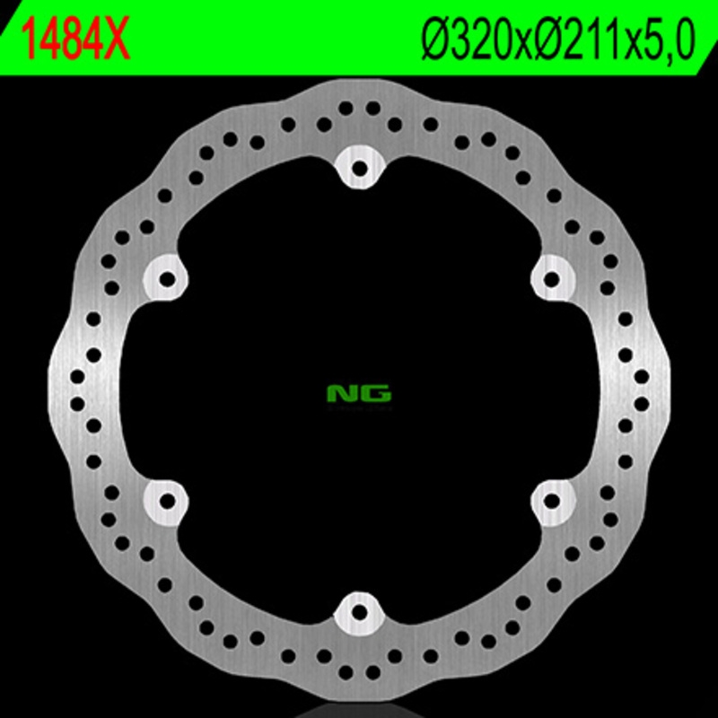 Disco de freno NG 1484X 320 x 5 mm delantero ondulado