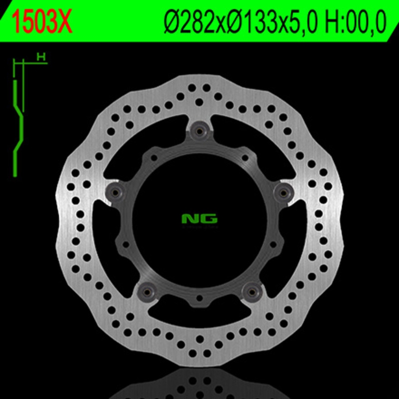 Disco de freno NG 1503X 282 x 5 mm delantero