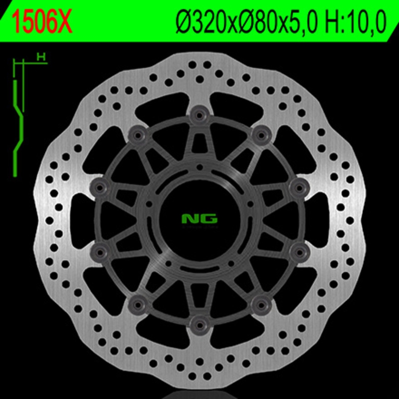 Disco de freno NG 1506X 320 x 5 mm delantero