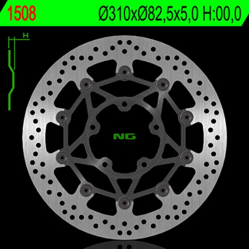 Disco de freno NG 1508 310 x 5 mm delantero flotante