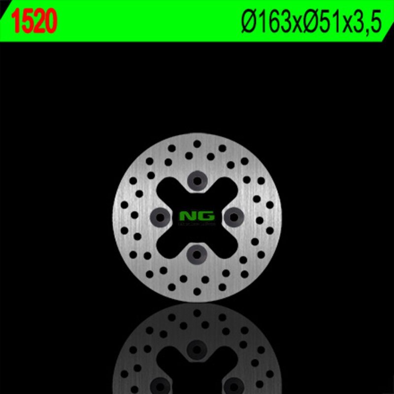 Disco de freno NG 1520 163 x 3,5 mm delantero fijo