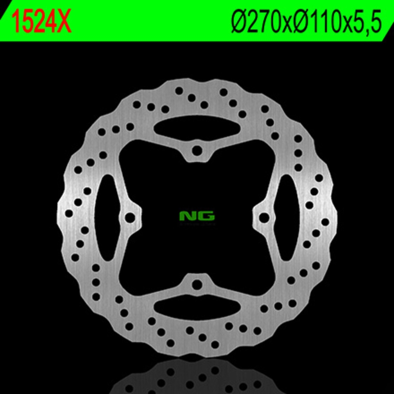 Disco de freno NG 1524X 270 x 5,5 mm trasero ondulado